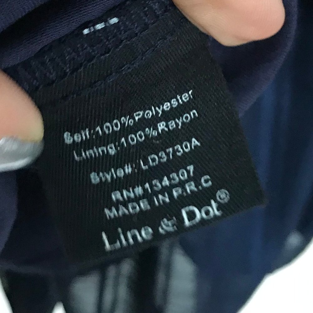 Line + Dot Long Sleeve Tiered Dress M - Picture 10 of 10